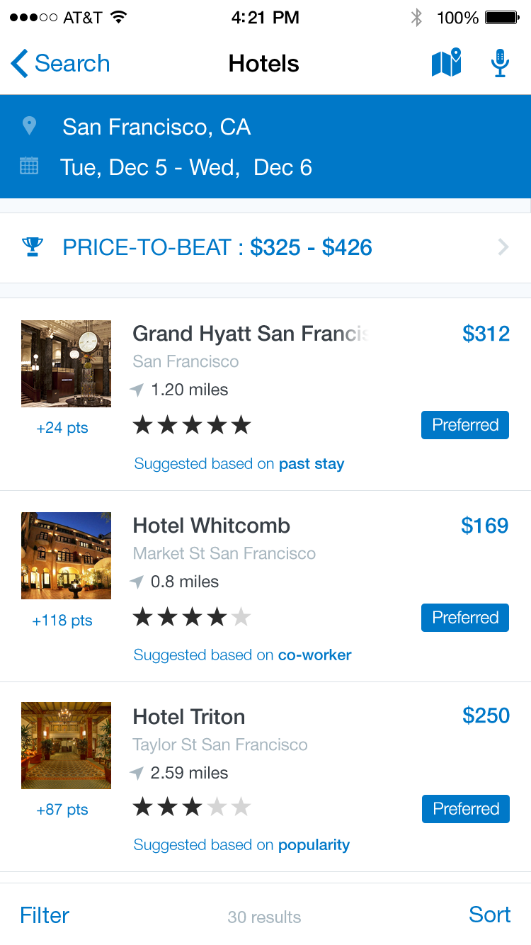 Hotel Search Results
